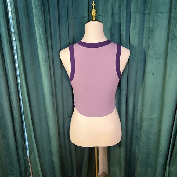 Wild Fable Lavender and Navy Tank Top - Picture 3 of 3